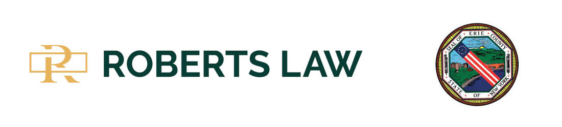 Roberts Law and Erie County, NY logos