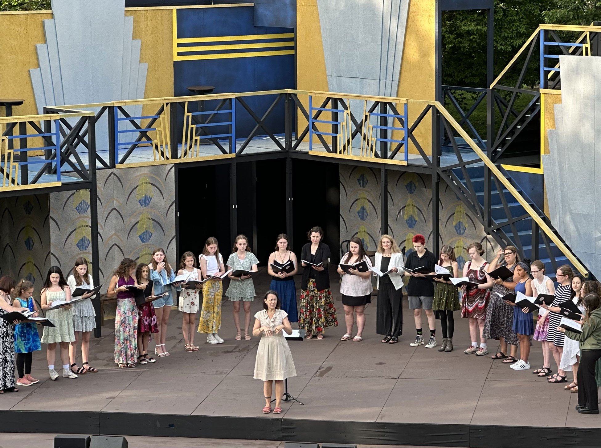 Buffalo Girlchoir performing at Shakespeare in Delaware Park